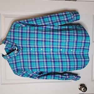 Vineyard Vines Brightly Colored Plaid Flannel Button-Down, Boys M (12-14)